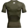 imageUnder Armour Mens HeatGear Compression ShortSleeve TShirt390 Marine Od Green   White