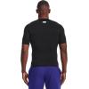 imageUnder Armour Mens HeatGear Compression ShortSleeve TShirtBlack 001White
