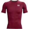 imageUnder Armour Mens HeatGear Compression ShortSleeve TShirtCardinal  White