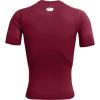 imageUnder Armour Mens HeatGear Compression ShortSleeve TShirtCardinal 625White