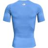 imageUnder Armour Mens HeatGear Compression ShortSleeve TShirtCarolina Blue 475White