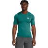 imageUnder Armour Mens HeatGear Compression ShortSleeve TShirtCoastal Teal 722