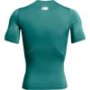 imageUnder Armour Mens HeatGear Compression ShortSleeve TShirtCoastal Teal 722