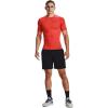 imageUnder Armour Mens HeatGear Compression ShortSleeve TShirtDark Orange 860Black