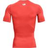 imageUnder Armour Mens HeatGear Compression ShortSleeve TShirtDark Orange 860Black