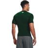 imageUnder Armour Mens HeatGear Compression ShortSleeve TShirtForest Green  White