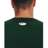 imageUnder Armour Mens HeatGear Compression ShortSleeve TShirtForest Green 301White