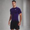 imageUnder Armour Mens HeatGear Compression ShortSleeve TShirtPurple 500White