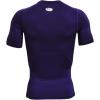imageUnder Armour Mens HeatGear Compression ShortSleeve TShirtPurple 500White