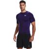 imageUnder Armour Mens HeatGear Compression ShortSleeve TShirtPurple 500White