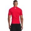 imageUnder Armour Mens HeatGear Compression ShortSleeve TShirtRed  White