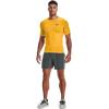 imageUnder Armour Mens HeatGear Compression ShortSleeve TShirtSteeltown Gold 750Black