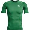 imageUnder Armour Mens HeatGear Compression ShortSleeve TShirtTeam Kelly Green 305White