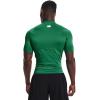 imageUnder Armour Mens HeatGear Compression ShortSleeve TShirtTeam Kelly Green 305White