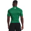 imageUnder Armour Mens HeatGear Compression ShortSleeve TShirtTeam Kelly Greenwhite