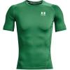 imageUnder Armour Mens HeatGear Compression ShortSleeve TShirtTeam Kelly Greenwhite