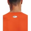imageUnder Armour Mens HeatGear Compression ShortSleeve TShirtTeam Orange 800Black