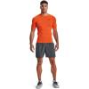 imageUnder Armour Mens HeatGear Compression ShortSleeve TShirtTeam Orange 800Black