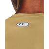 imageUnder Armour Mens HeatGear Compression ShortSleeve TShirtTeam Vegas Gold 715Black