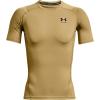 imageUnder Armour Mens HeatGear Compression ShortSleeve TShirtTeam Vegas Gold 715Black