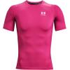 imageUnder Armour Mens HeatGear Compression ShortSleeve TShirtTropic Pink 654White
