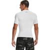 imageUnder Armour Mens HeatGear Compression ShortSleeve TShirtWhite 100Black