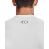 imageUnder Armour Mens HeatGear Compression ShortSleeve TShirtWhite 100Black