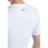 imageUnder Armour Mens HeatGear Compression ShortSleeve TShirtWhiteblack