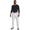 imageUnder Armour Mens Utility Baseball Straight Leg Pant Pipe 22100 White   Black