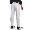 imageUnder Armour Mens Utility Baseball Straight Leg Pant Pipe 22100 White   Black