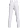 imageUnder Armour Mens Utility Baseball Straight Leg Pant Pipe 22100 White  Black  Black