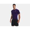 imageUnder Armour Mens HeatGear Compression ShortSleeve TShirtPurpleWhite