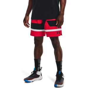 imageUnder Armour Mens Baseline Woven 7quot Basketball Short600 Red  Black  Black