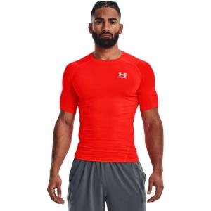 imageUnder Armour Mens HeatGear Compression ShortSleeve TShirt810 Bolt Red   White