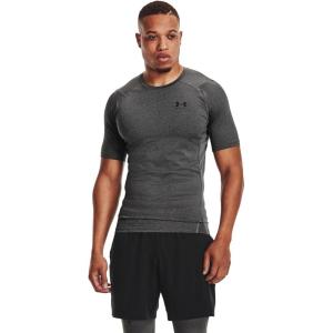 imageUnder Armour Mens HeatGear Compression ShortSleeve TShirtCarbon 090