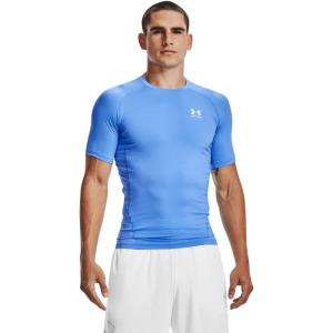 imageUnder Armour Mens HeatGear Compression ShortSleeve TShirtCarolina BlueWhite
