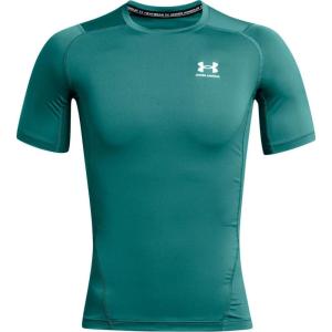 imageUnder Armour Mens HeatGear Compression ShortSleeve TShirtCoastal Teal 722