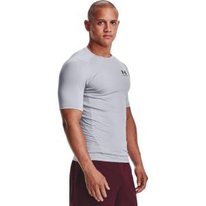 imageUnder Armour Mens HeatGear Compression ShortSleeve TShirtMod Gray 011Black
