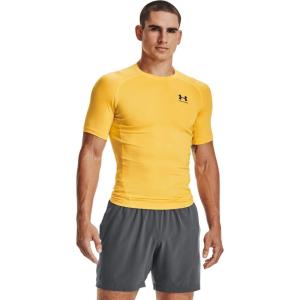 imageUnder Armour Mens HeatGear Compression ShortSleeve TShirtTaxiBlack 790