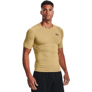 imageUnder Armour Mens HeatGear Compression ShortSleeve TShirtTeam Vegas Gold 715Black