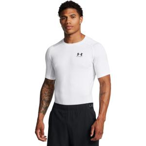 imageUnder Armour Mens HeatGear Compression ShortSleeve TShirtWhite 101