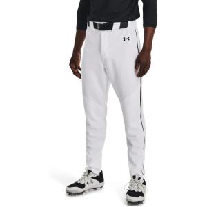 imageUnder Armour Mens Utility Baseball Straight Leg Pant Pipe 22100 White  Black  Black