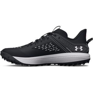 imageUnder Armour Mens Yard Low Turf Baseball Cleat Shoe001 BlackBlackWhite