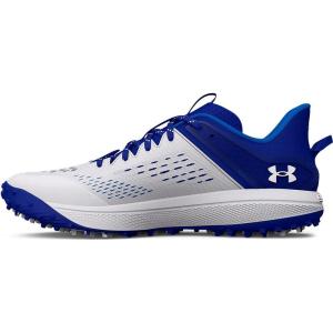 imageUnder Armour Mens Yard Low Turf Baseball Cleat Shoe401 RoyalWhiteWhite