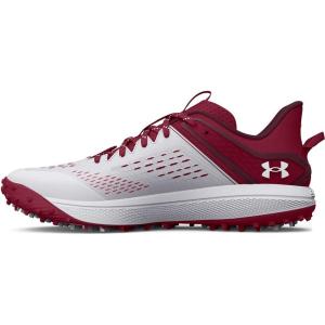 imageUnder Armour Mens Yard Low Turf Baseball Cleat Shoe600 CardinalWhiteWhite
