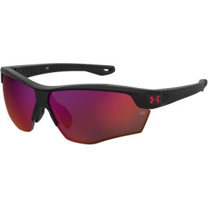 imageUnder Armour Boys Ua Yard Dual Jr Wrap SunglassesMatte BlackInfrared Mirrored