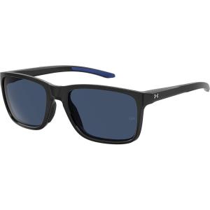 imageUnder Armour Mens UA Hustle Rectangular SunglassesBlackBlue