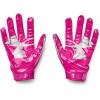 imageUnder Armour Boys F8 Football GlovesTropic Pink 654Metallic Silver