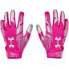 imageUnder Armour Boys F8 Football GlovesTropic Pink 654Metallic Silver