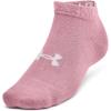 imageUnder Armour Unisex Adult Essential Low Socks 6 Pairs697 Pink Elixir  Pink Elixir  Pink